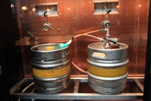 Sanitizing a beer keg