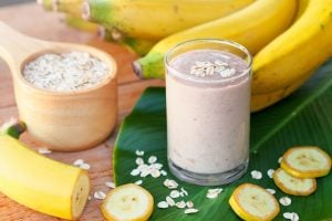Yeast nutrient substitute bananas and oats