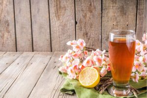 Sarsaparilla in the glass