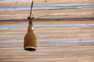 Reuse beer bottles light bulb