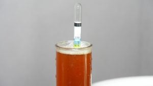 A hydrometer for beer