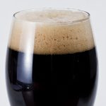Chocolate stout in glass