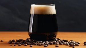 Coffee stout beer
