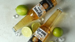Corona extra beer bottles
