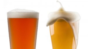 Lager vs amber beer