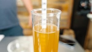 Measure alcohol content without original gravity