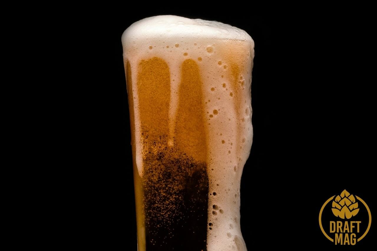 Foam on beer