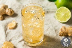 Ginger beer in glass