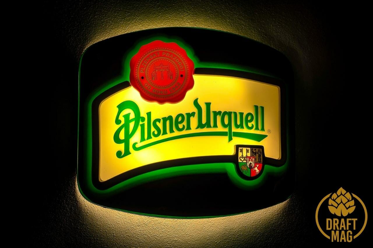 Pilsner urquell as a gas station beer
