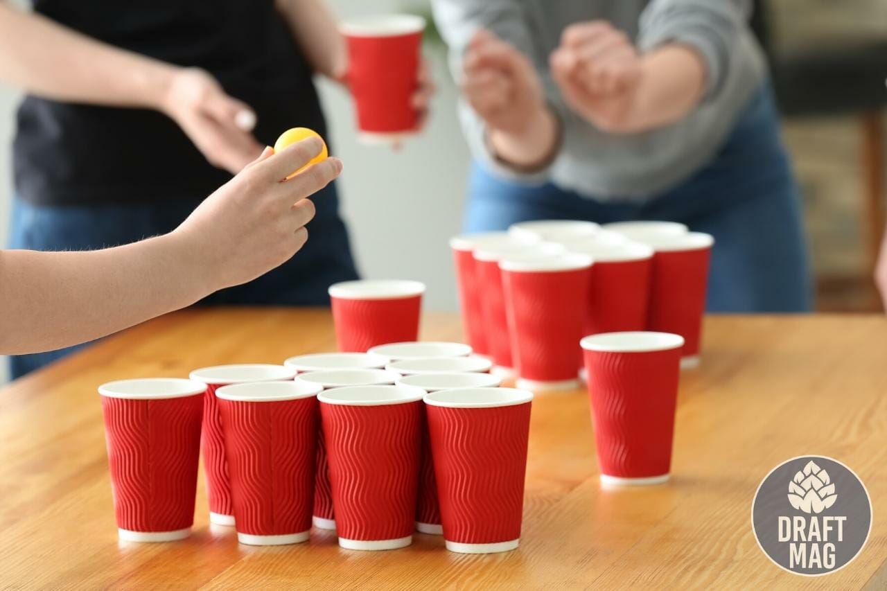 Set up beer pong