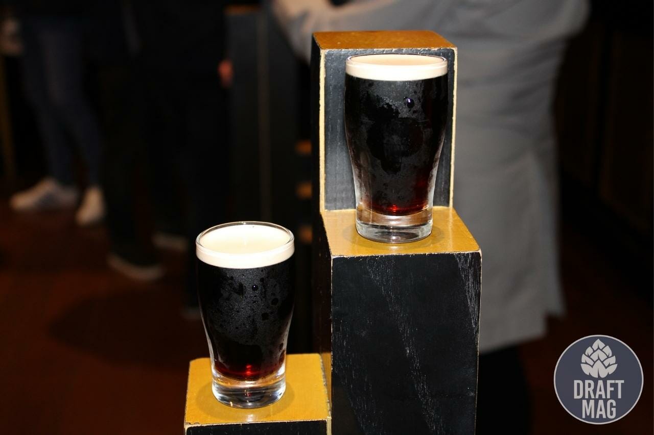 Draught vs guinness extra stout beers