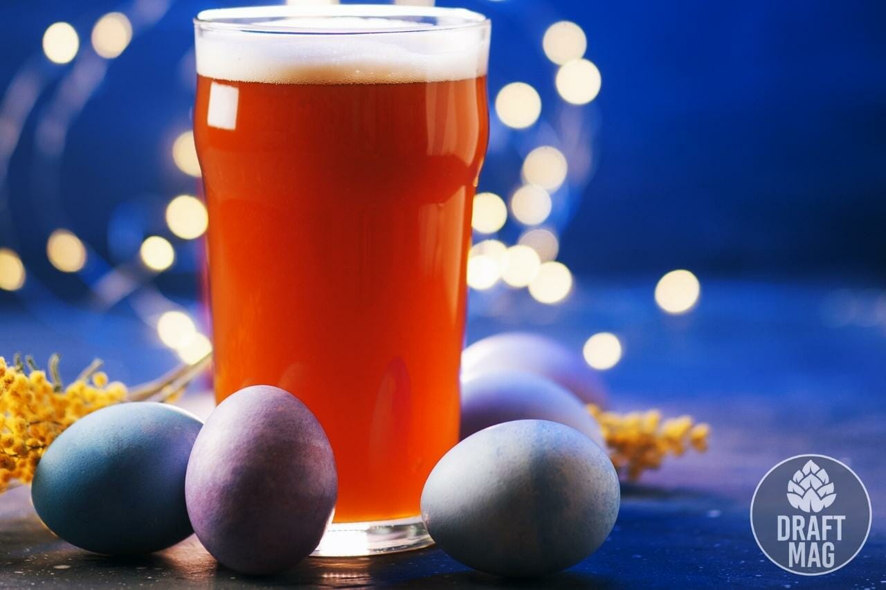 Adding eggs to beer