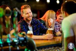 Beer Jokes a guy telling a joke to a bartender