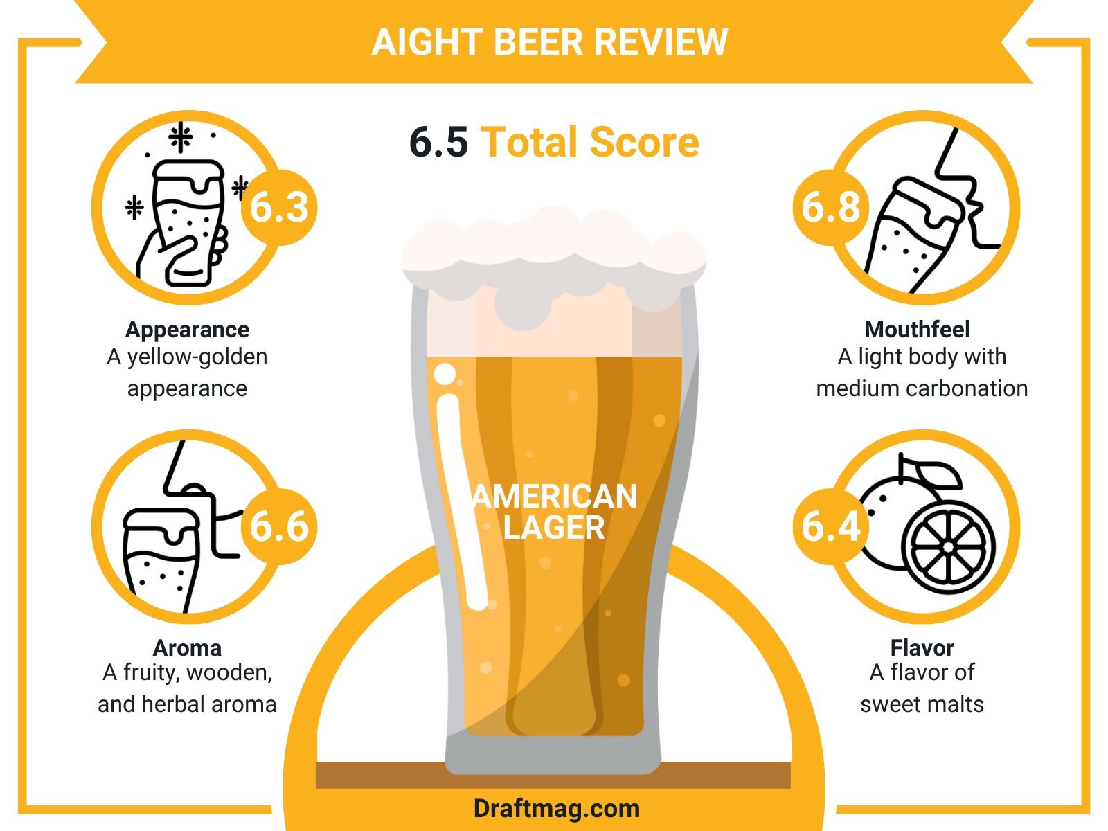 Aight Beer Review Infographic