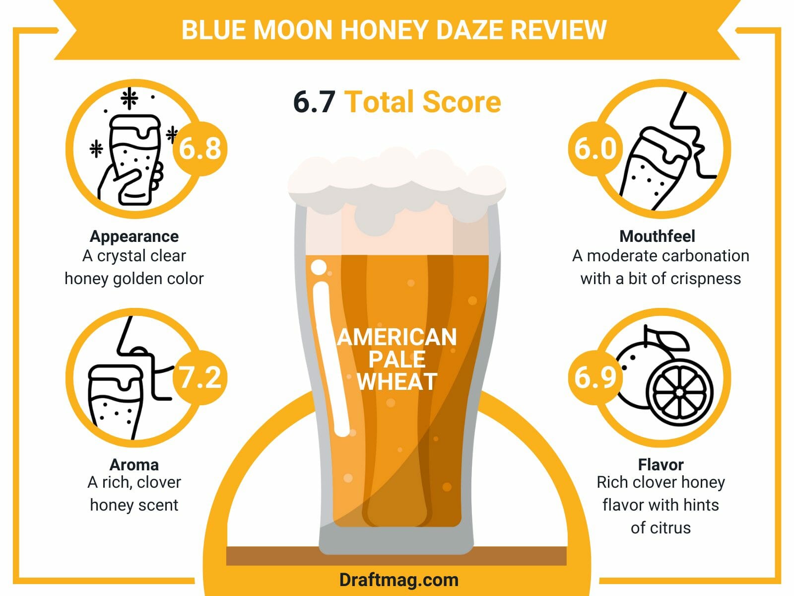 Blue Moon Honey Daze Review Infographic