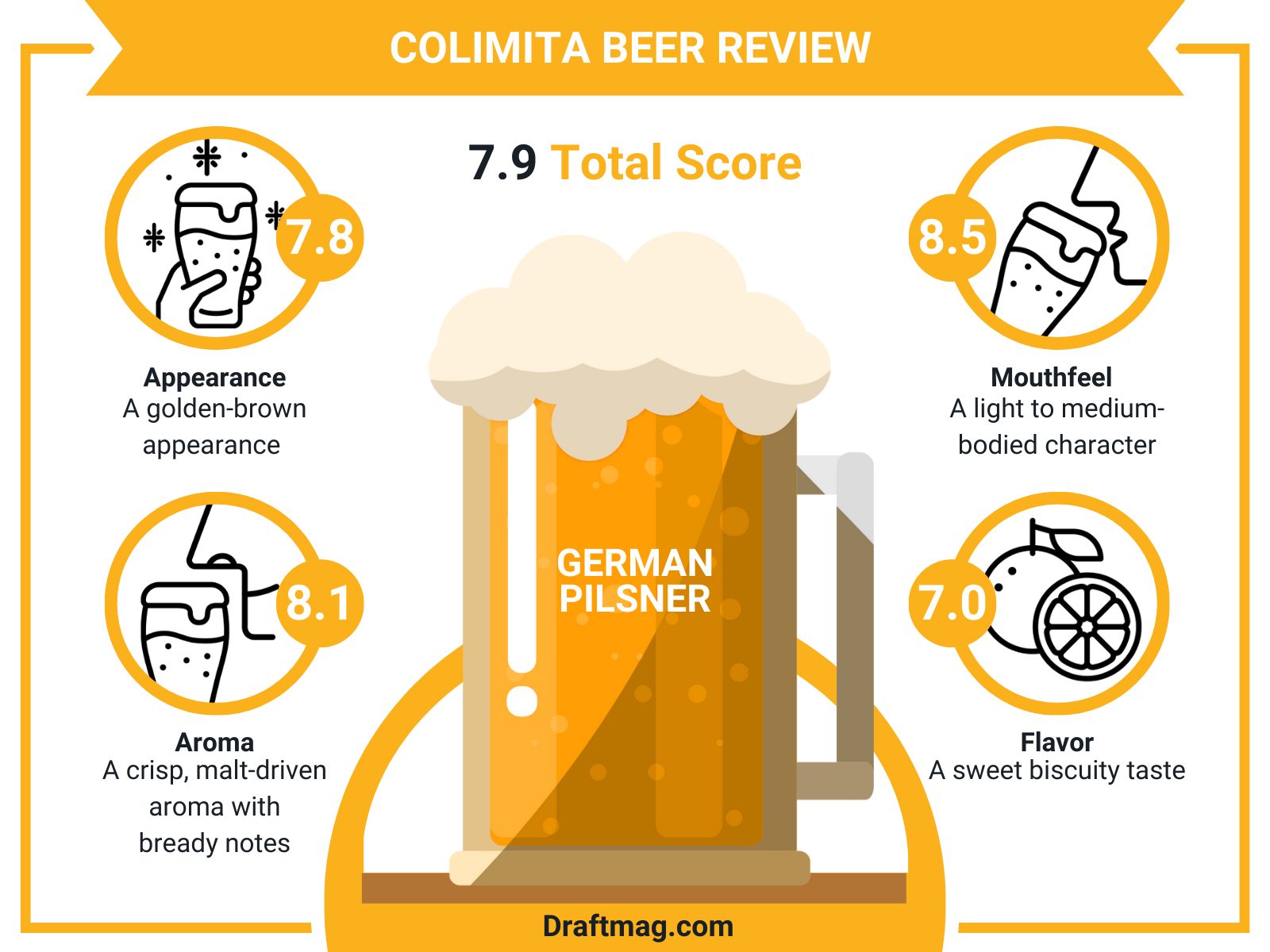 Colimita Beer Review Infographic