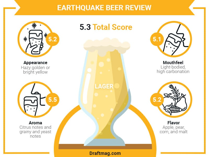 Earthquake Beer Review Infographic