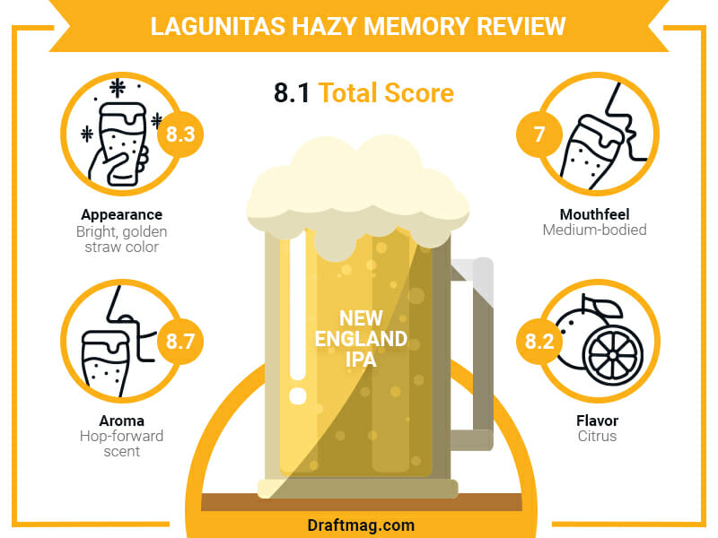 Lagunitas Hazy Memory Review Infographic