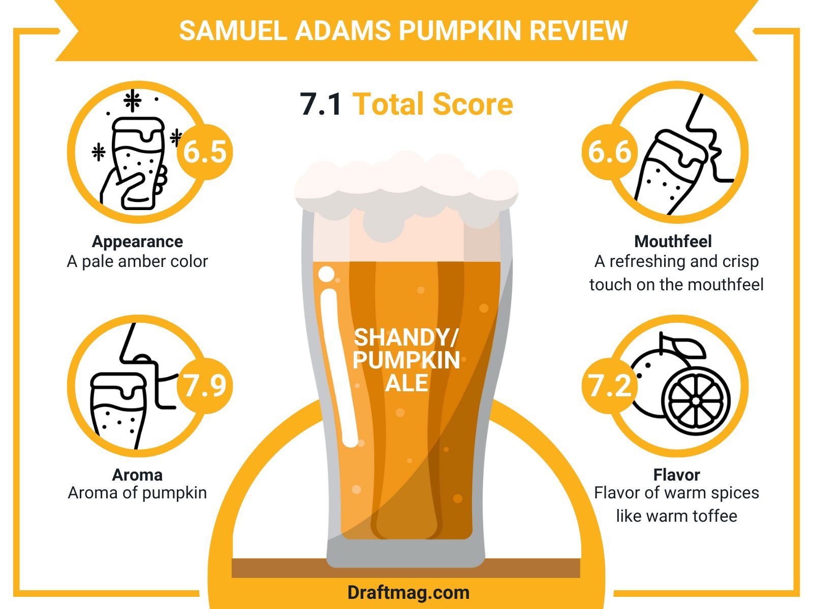 Samuel Adams Pumpkin Review Infographic
