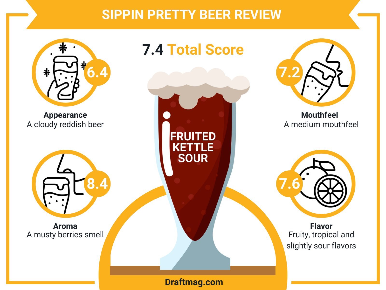Sippin Pretty Beer Review Infographic