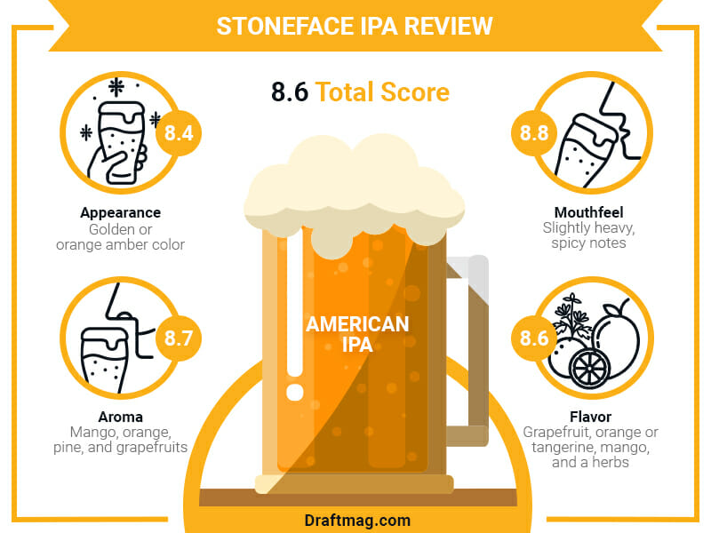 Stoneface IPA Review Infographic