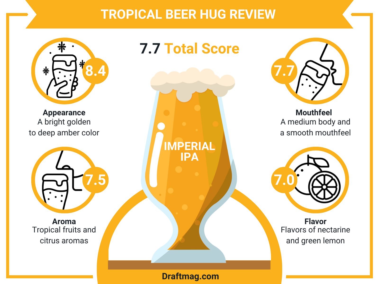 Tropical Beer Hug Review Infographic