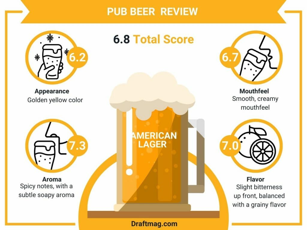 Pub beer infographic