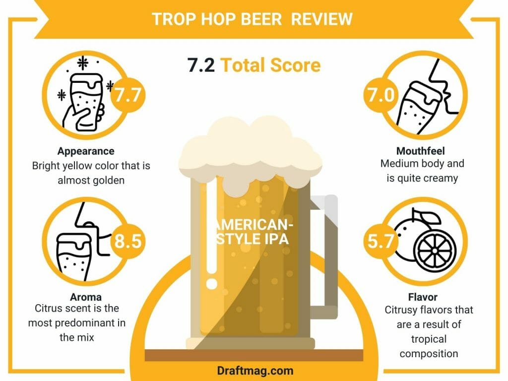 Trop hop beer infographic