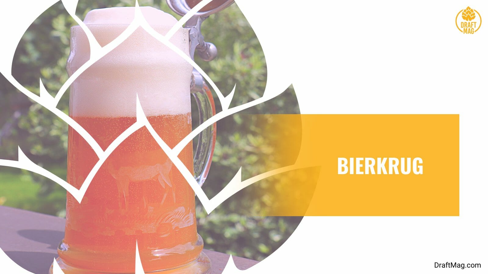 A glass of bierkrug beer