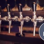 Beer taps lined up