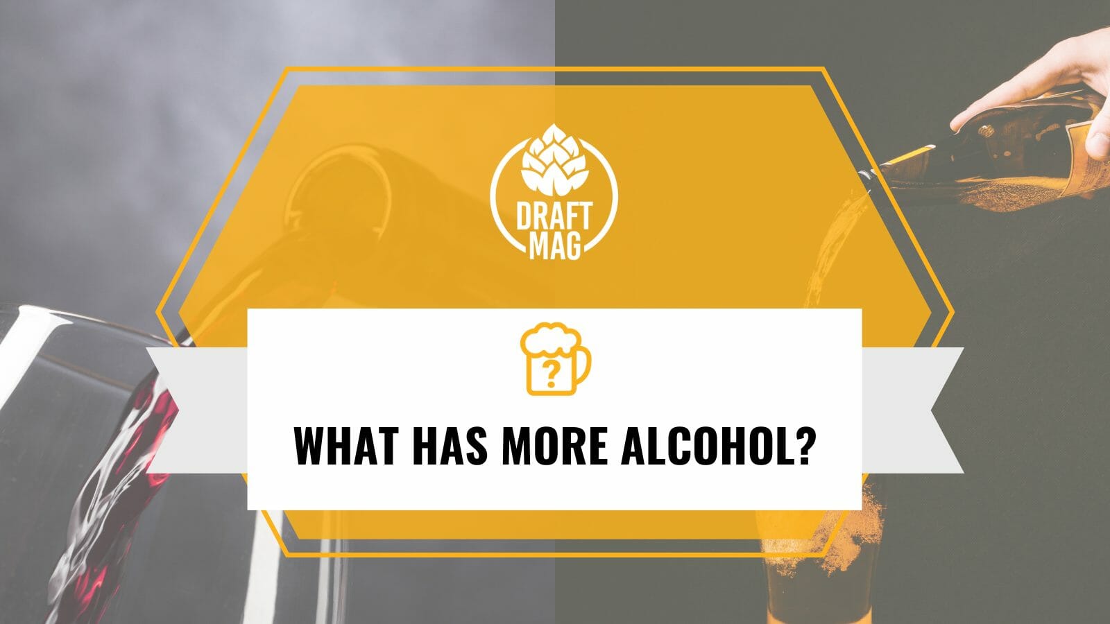 What has More Alcohol Beer or Wine