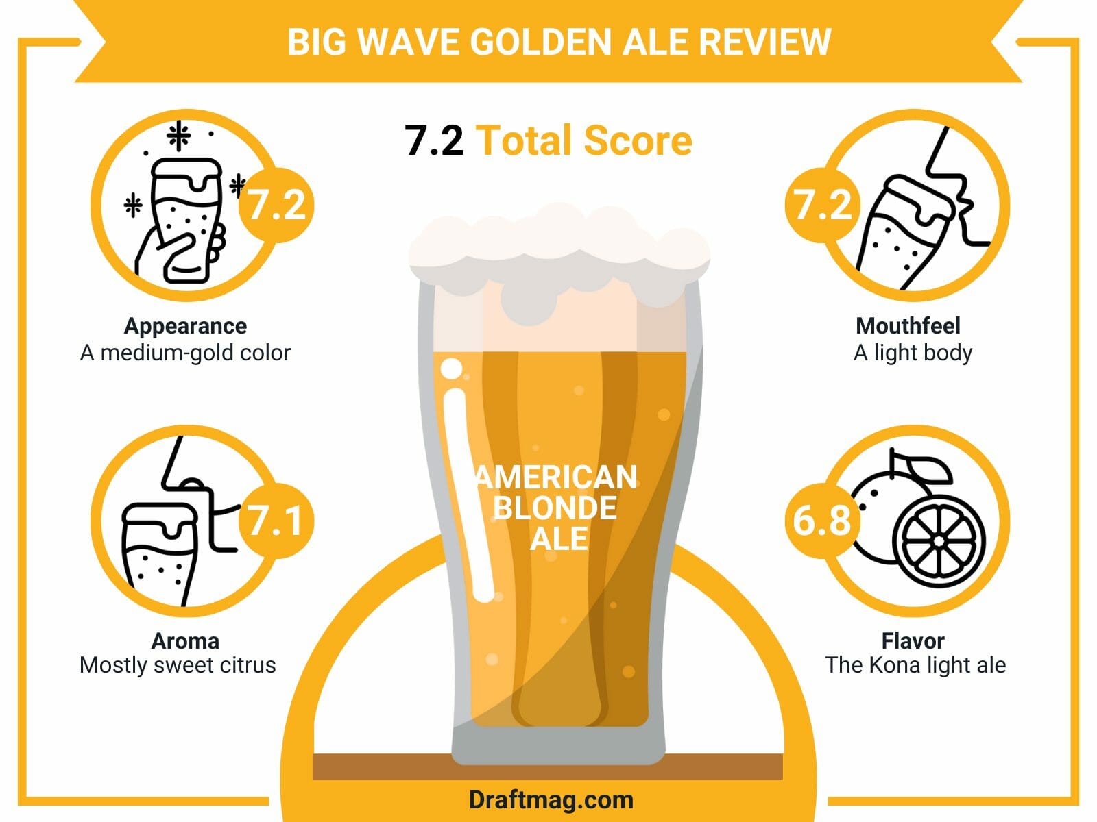 Big wave golden ale review infographic