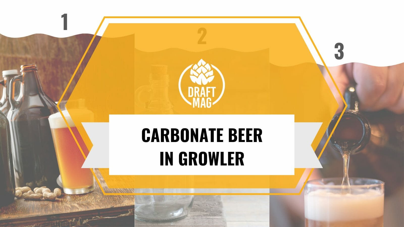 Carbonate beer in growler