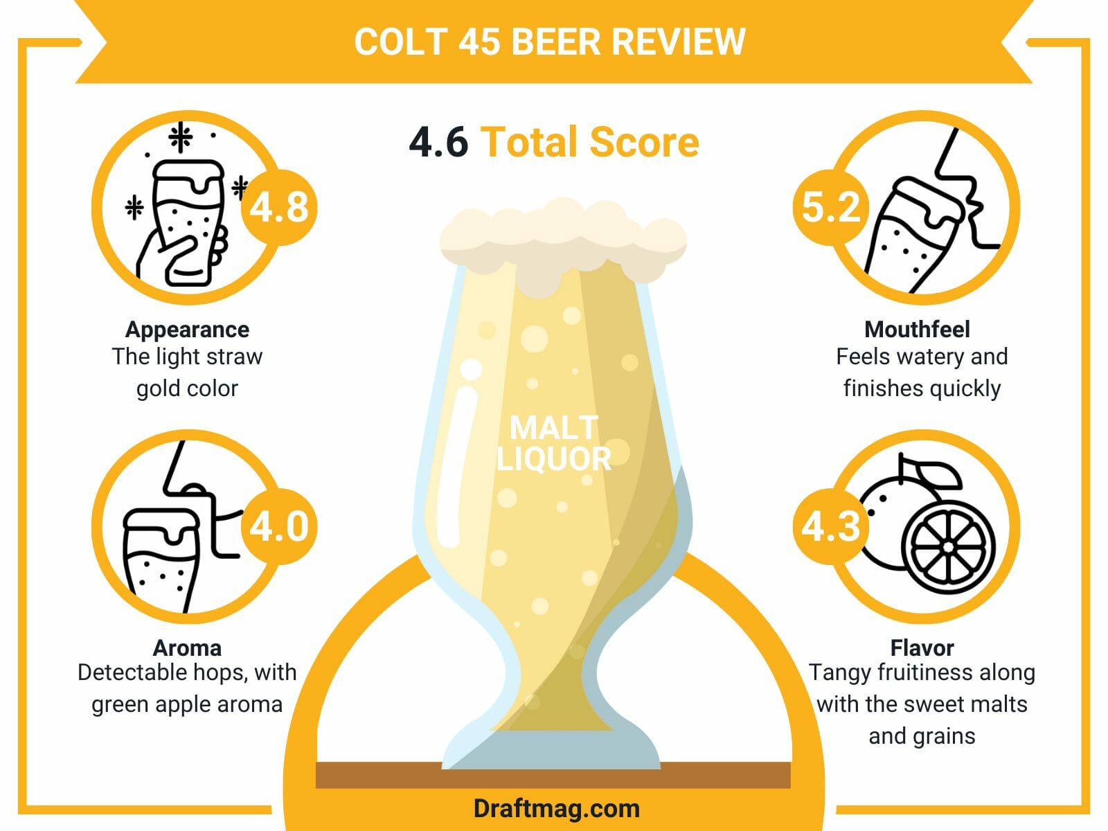 Colt beer review infographic