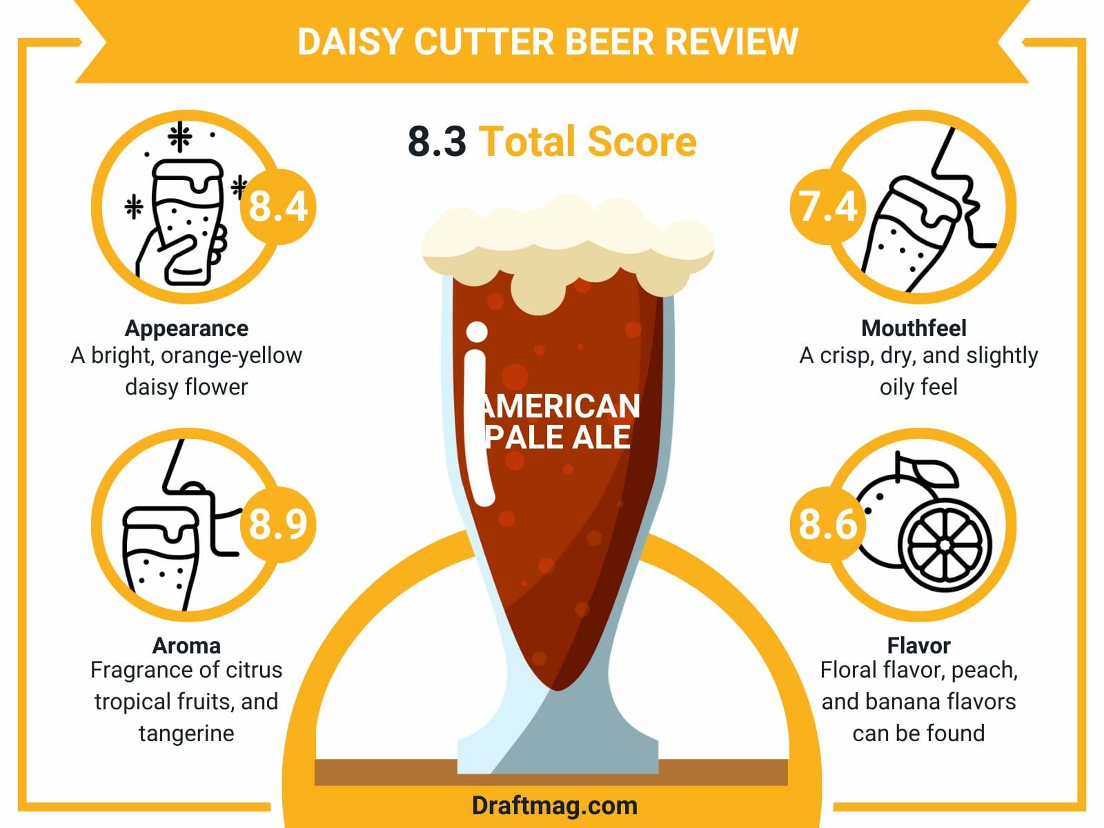 Daisy cutter beer review infographic