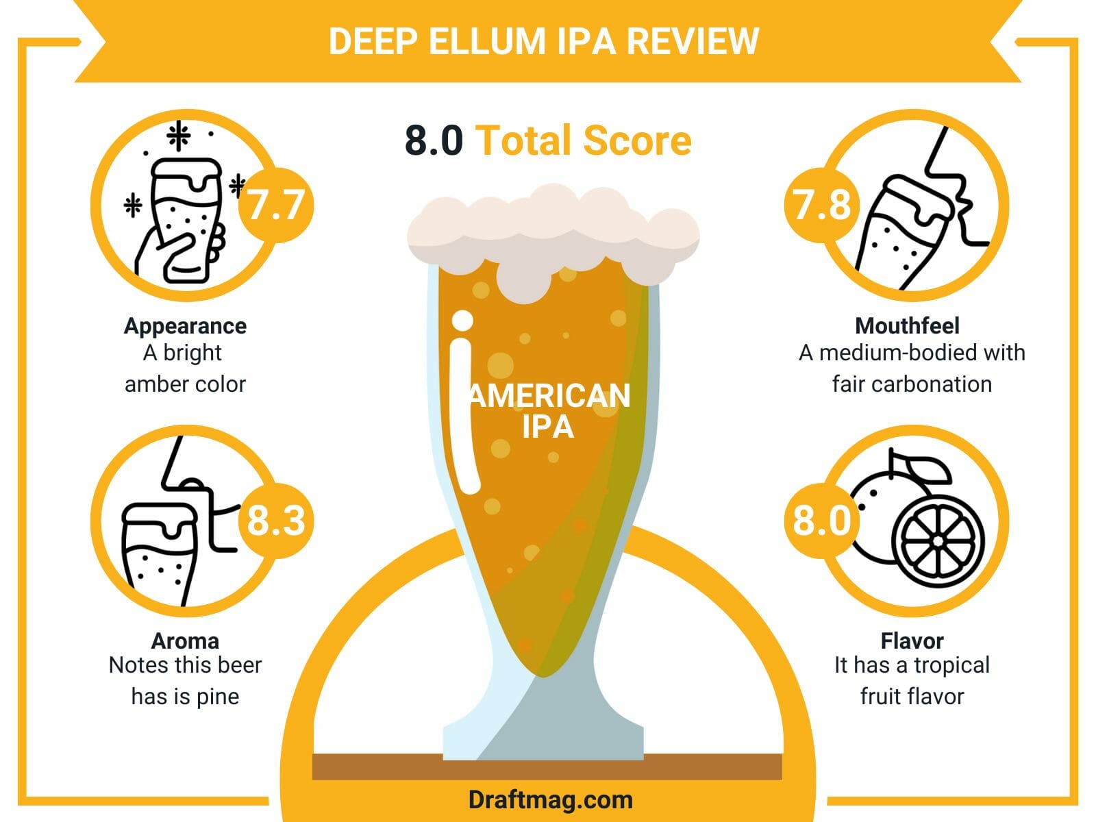 Deep ellum ipa review infographic