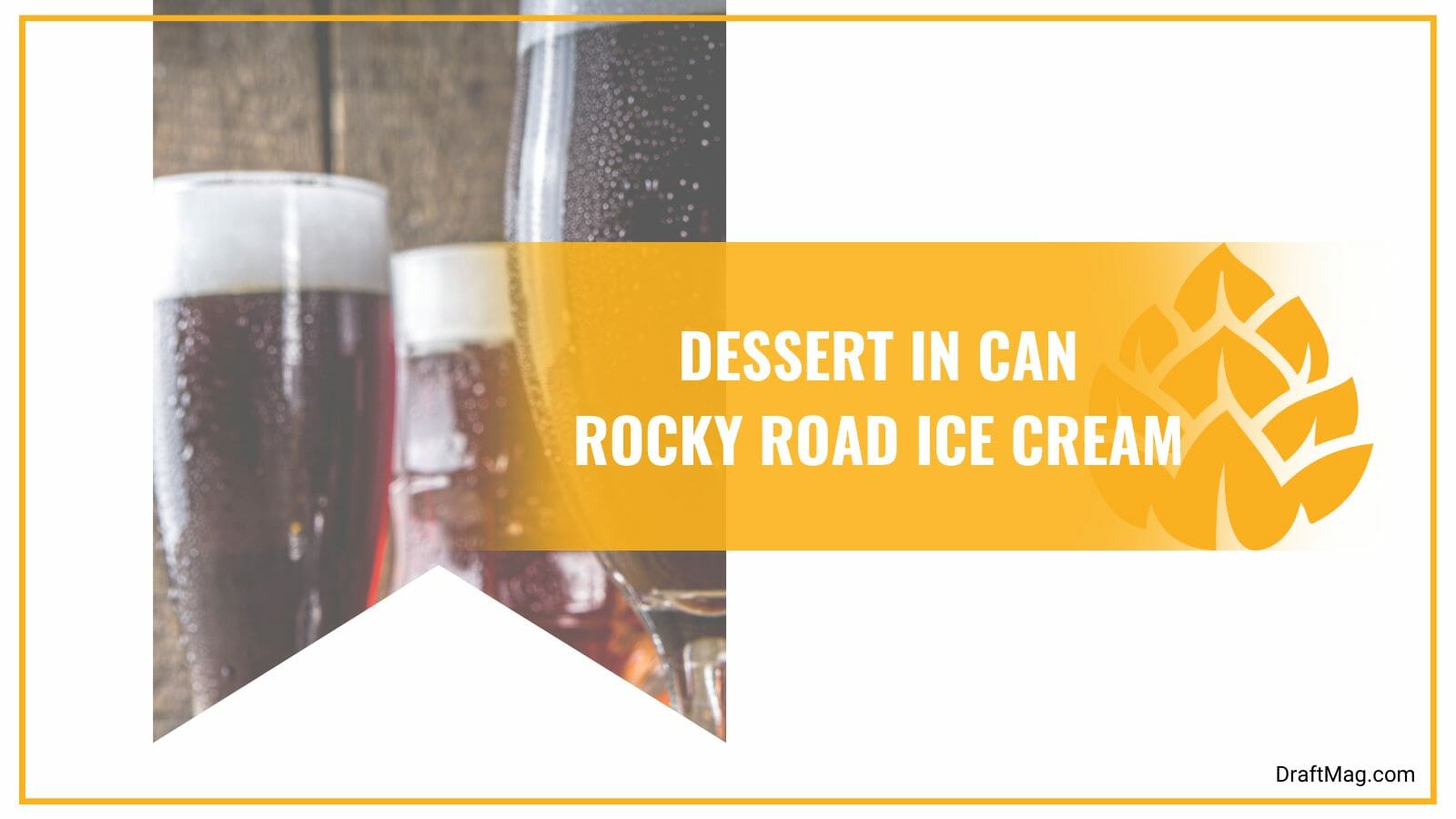 Dessert in can rocky road ice cream with vanilla notes