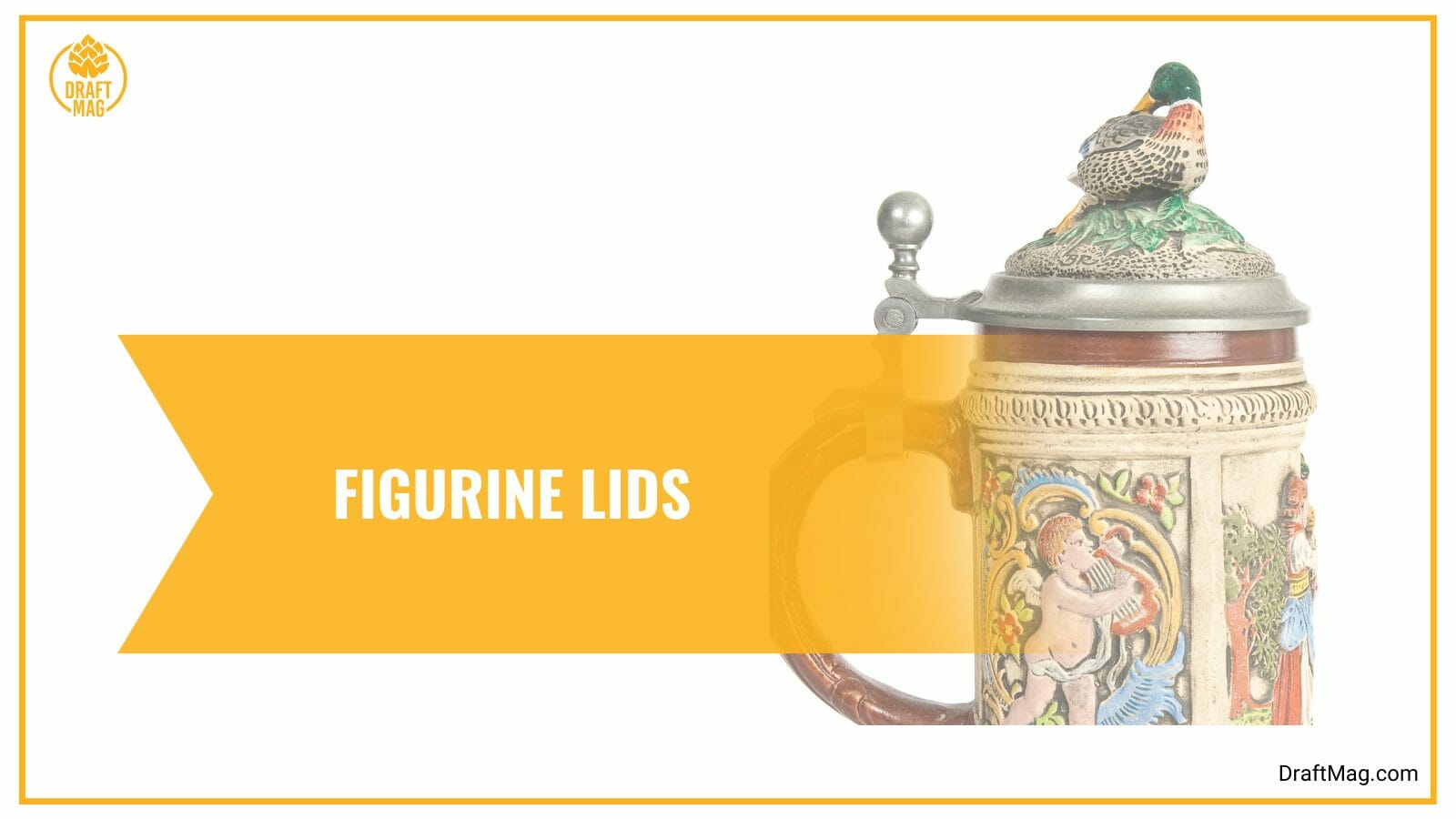 Figurine lids for steins