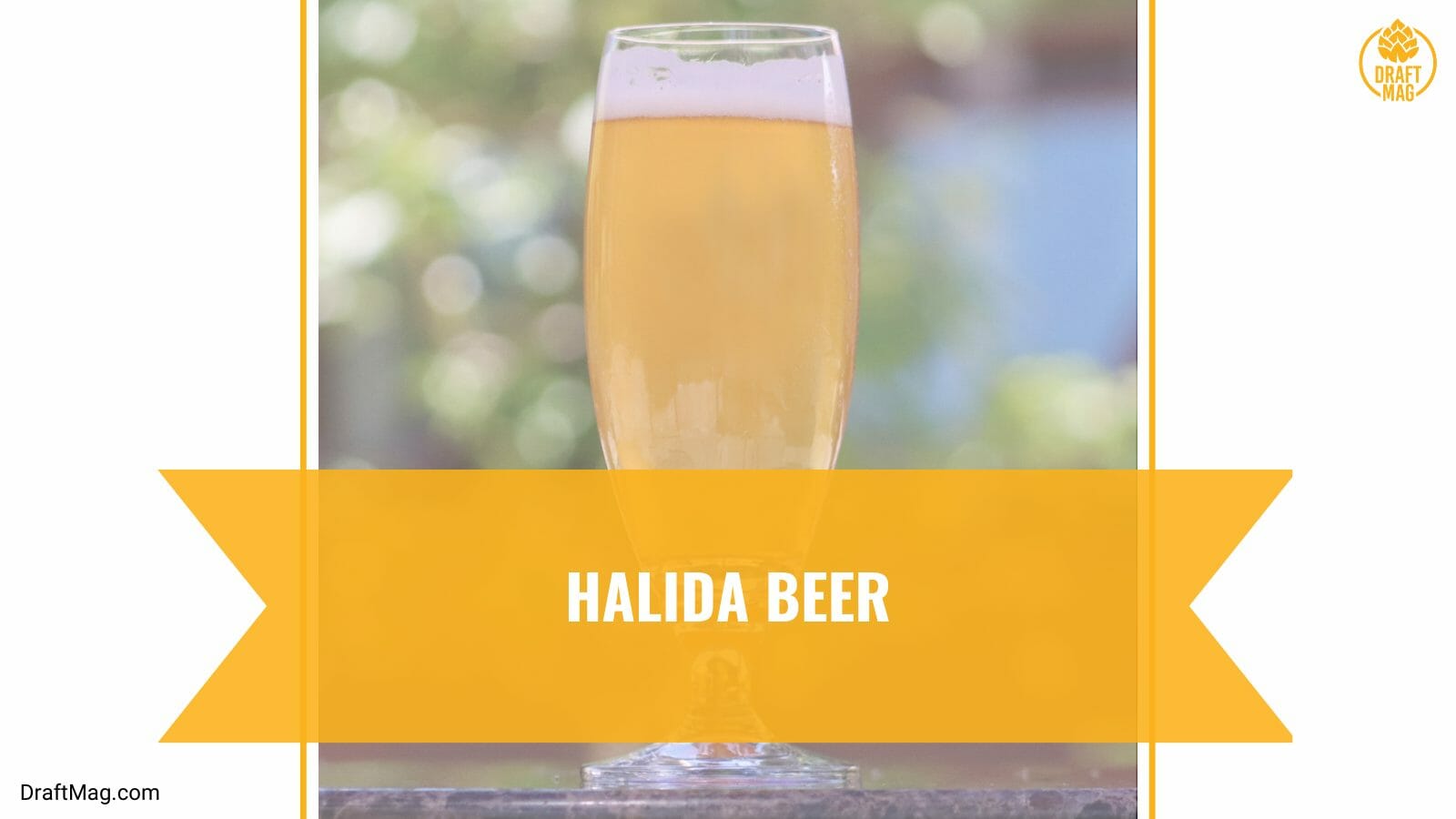Halida beer with a smooth flow