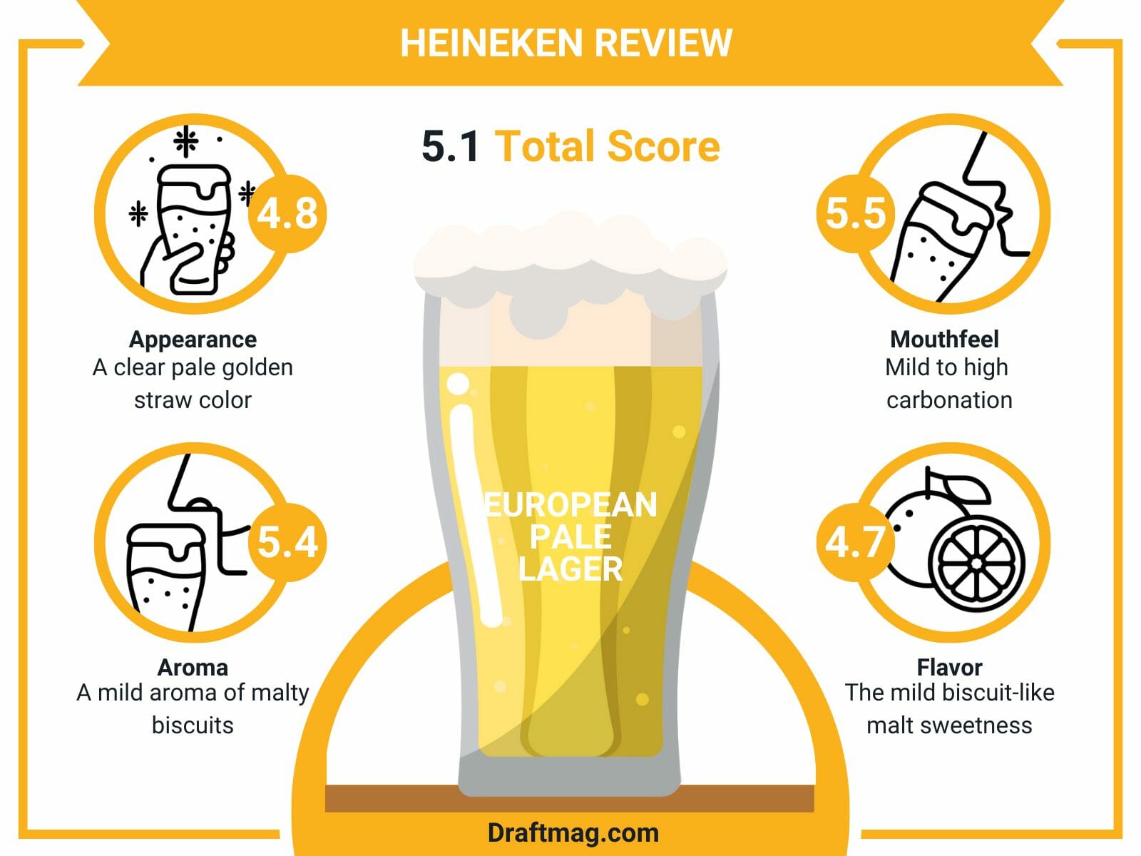 Heineken review infographic