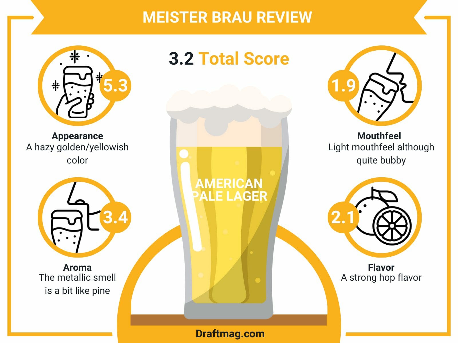 Meister brau review infographic