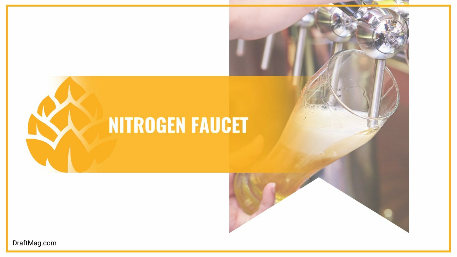 Nitrogen faucet for beer