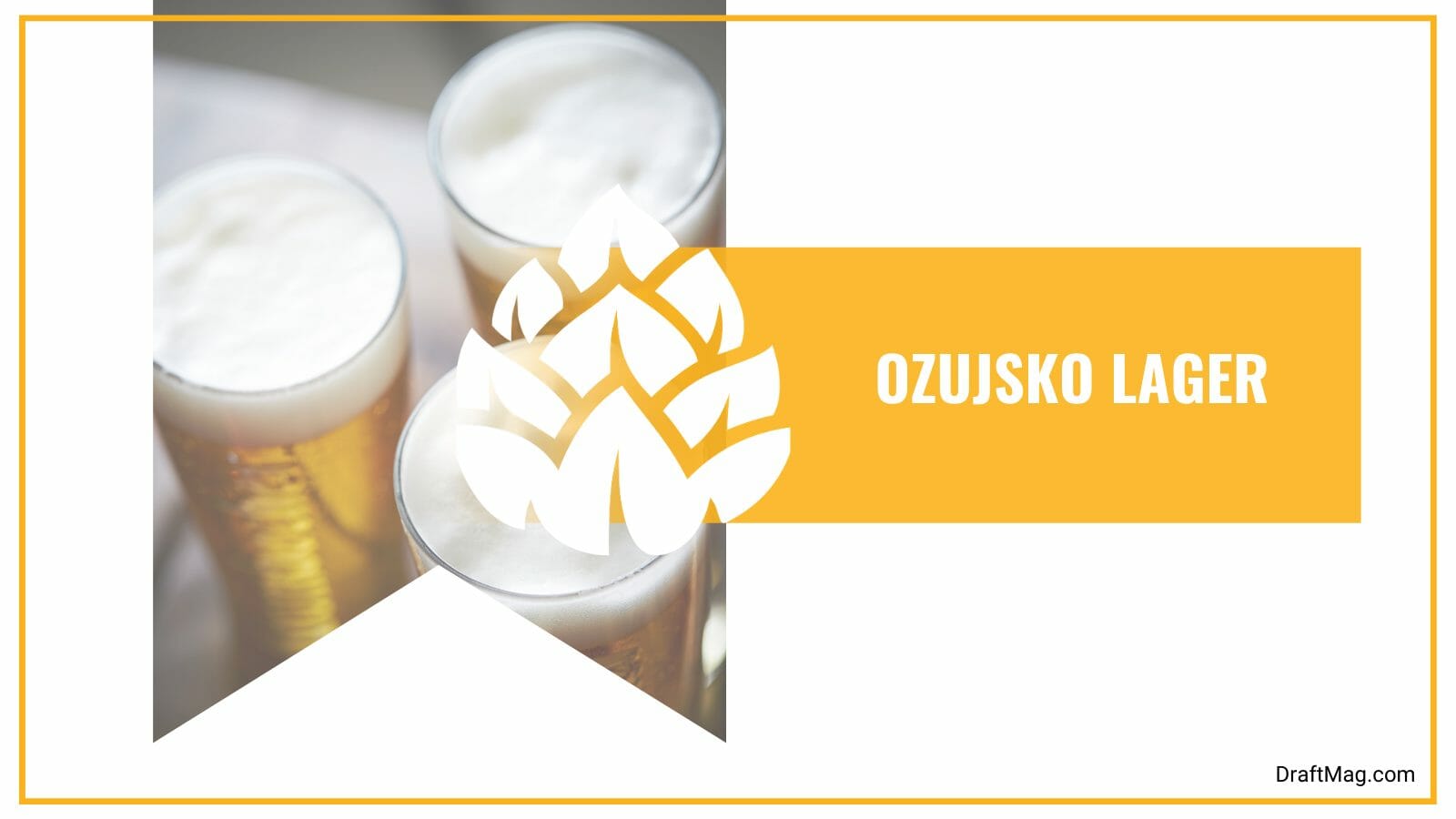 Ozujsko lager with corn aroma