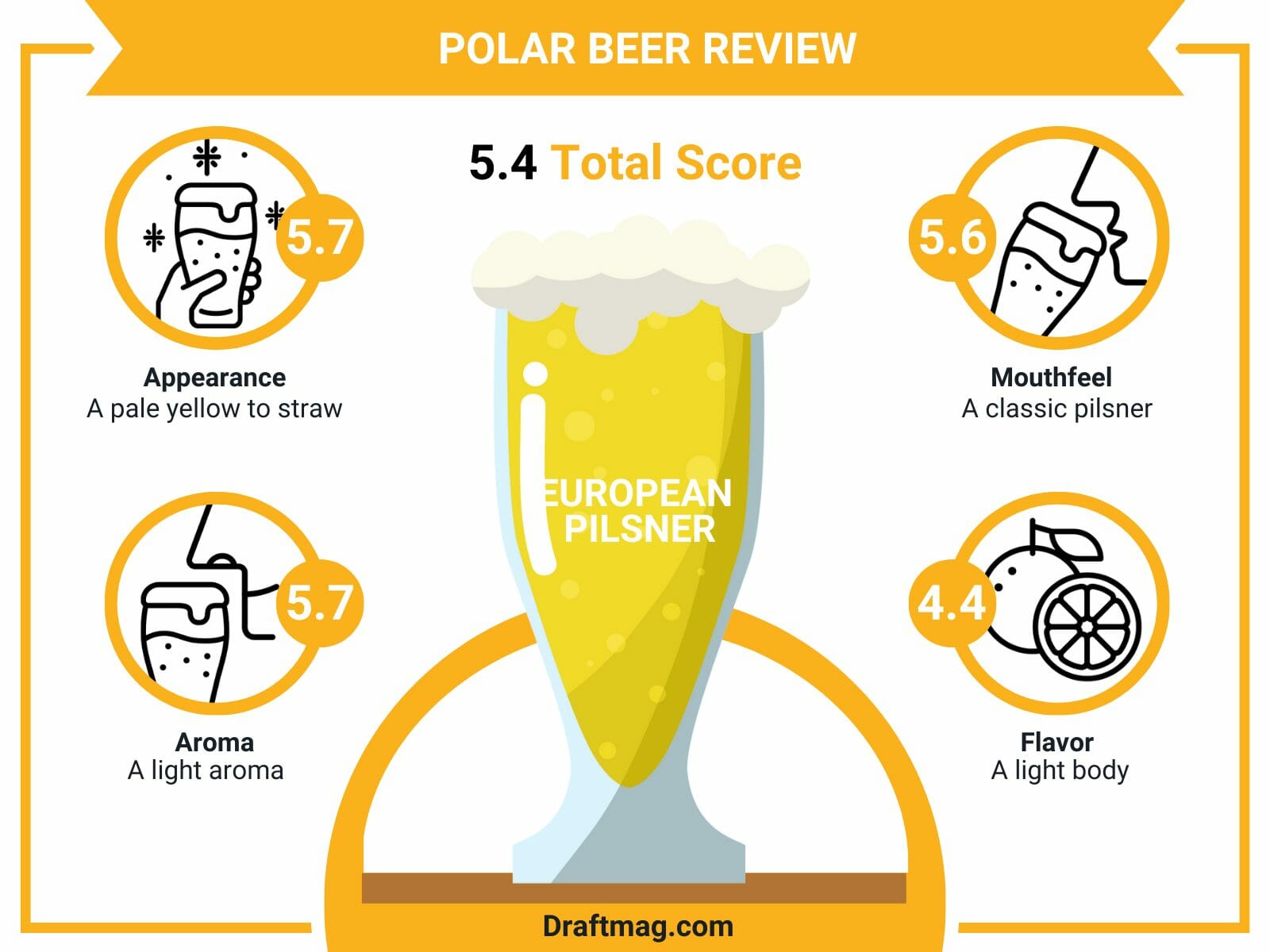 Polar beer review infographic