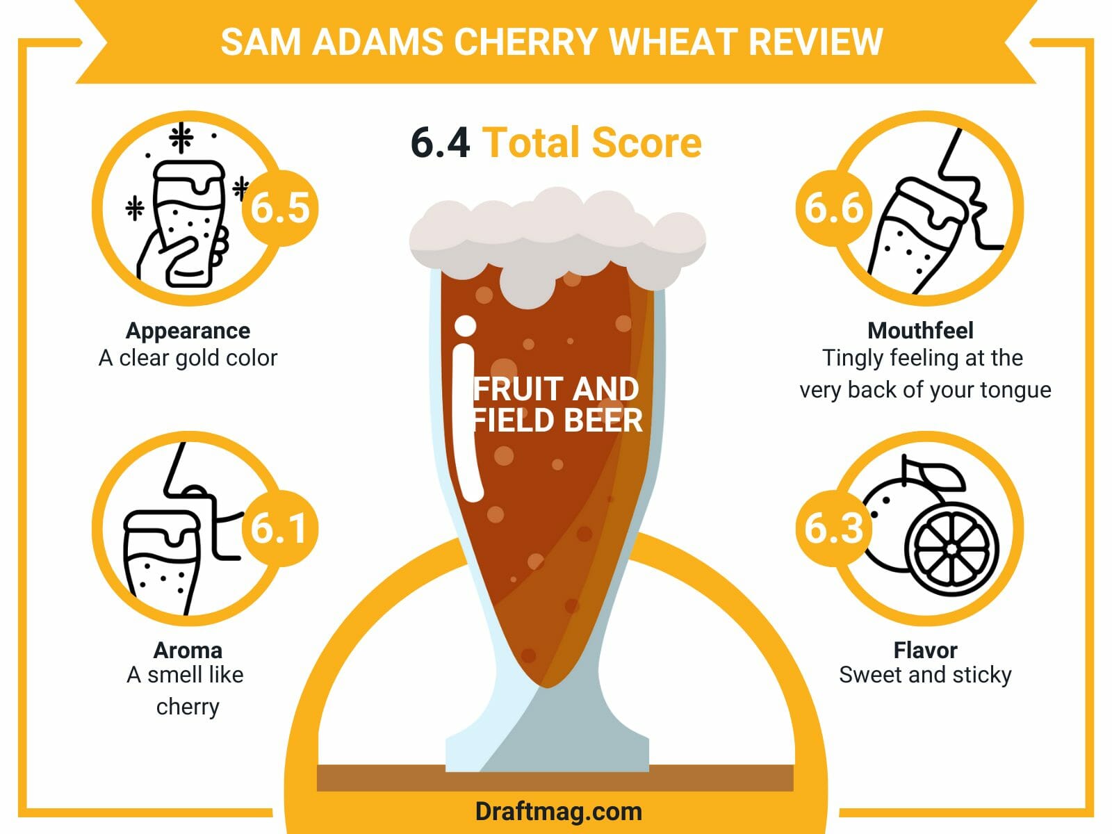 Sam adams cherry wheat review infographics