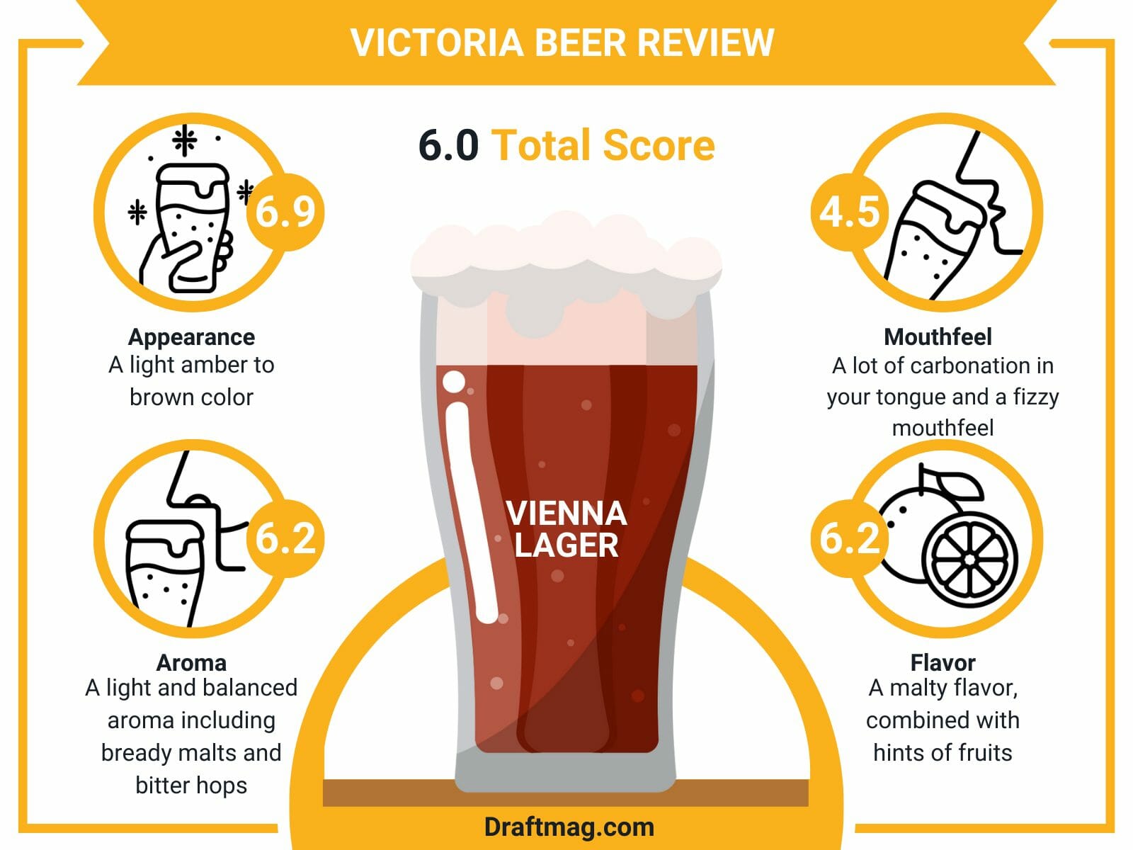 Victoria beer review infographic