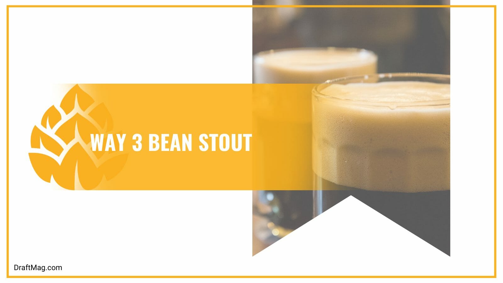 Way bean stout a light bodied beer