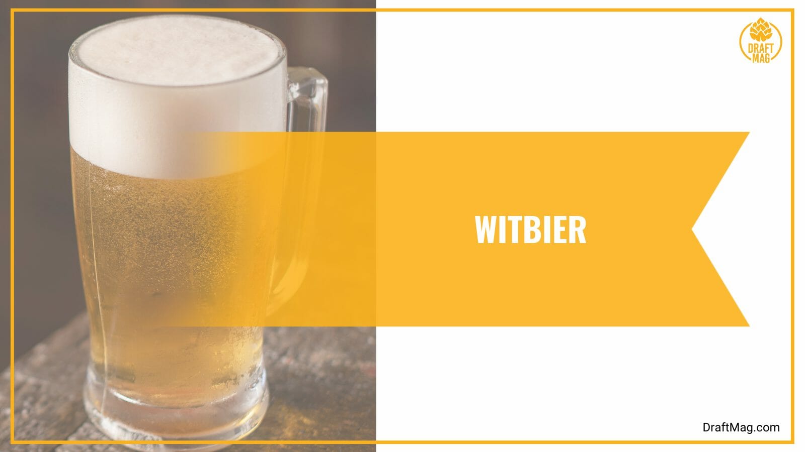 Witbier with fruity flavor