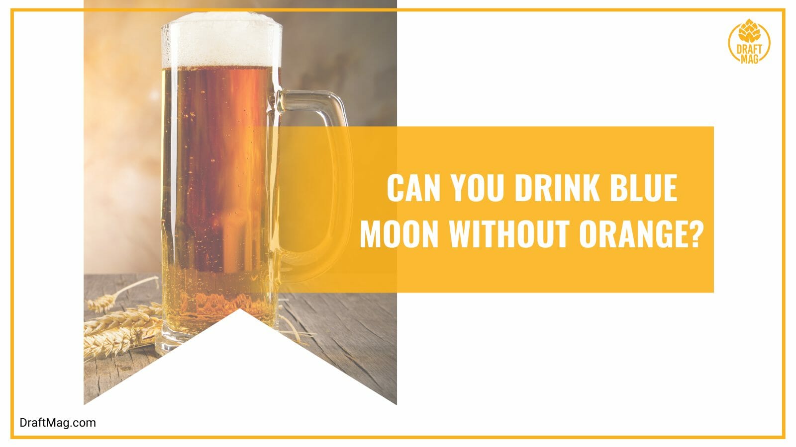 Drink blue moon without orange
