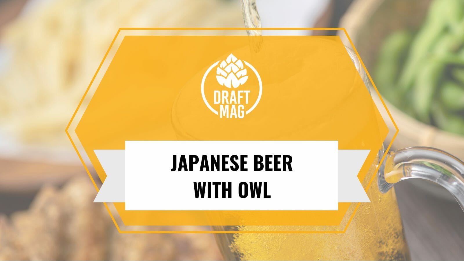 Japanese beer with owl